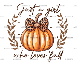Just A Girl Who Loves Fall-8 DTF Transfer