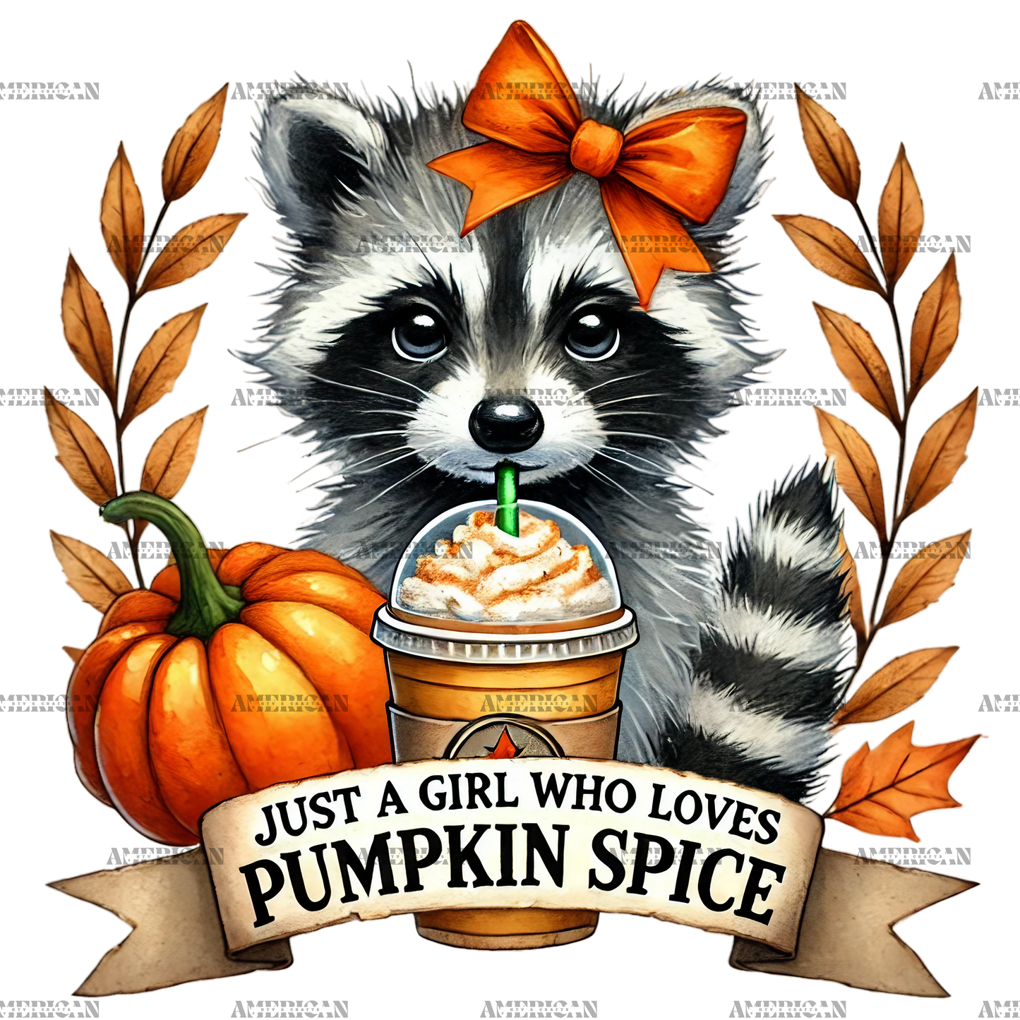 Just A Girl Who Loves Pumpkin Spice-2 DTF Transfer