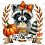 Just A Girl Who Loves Pumpkin Spice-2 DTF Transfer