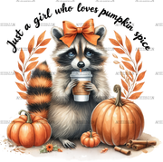 Just A Girl Who Loves Pumpkin Spice-3 DTF Transfer