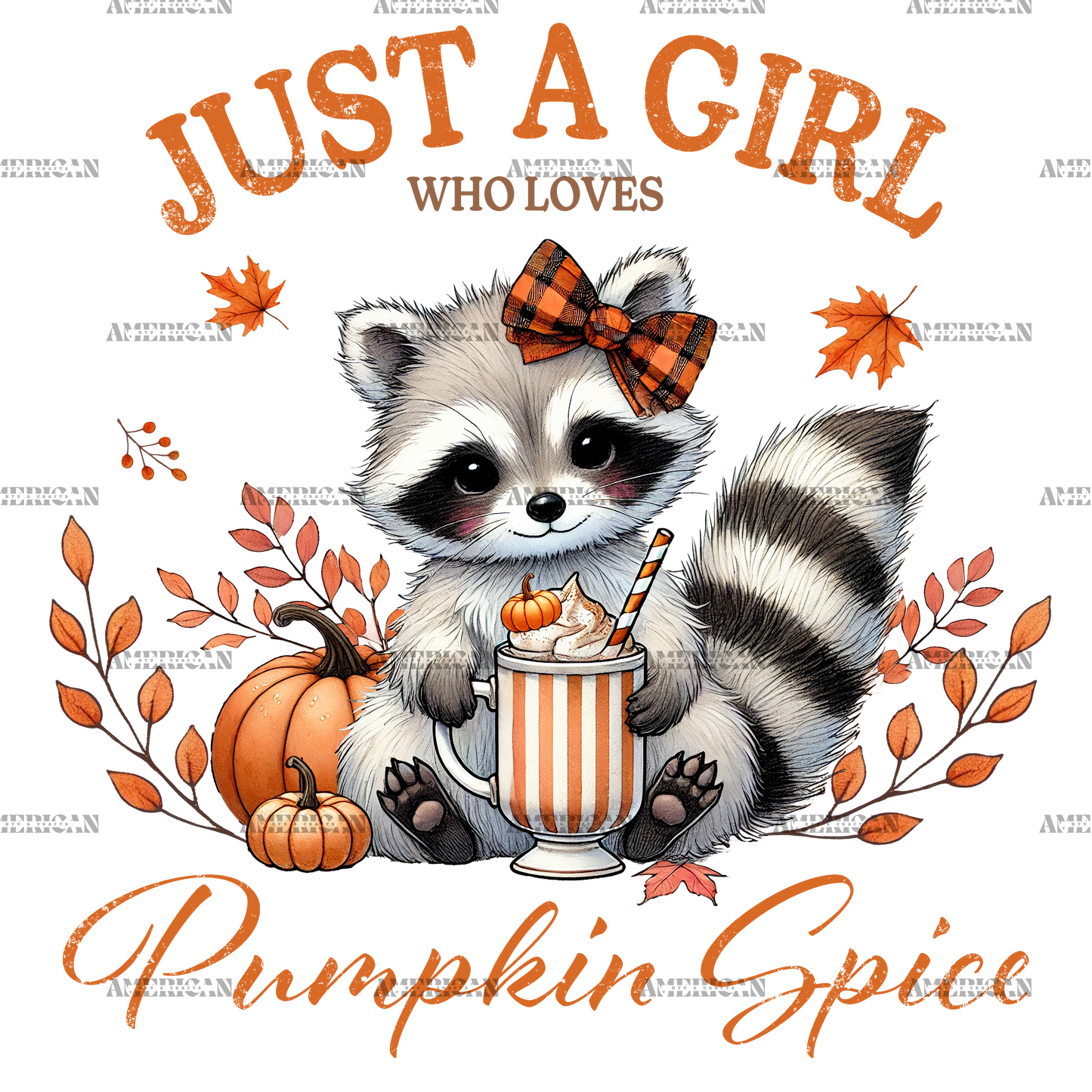 Just A Girl Who Loves Pumpkin Spice-5 DTF Transfer