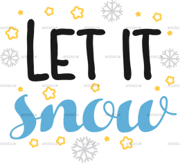 Let It Snow-2 DTF Transfer