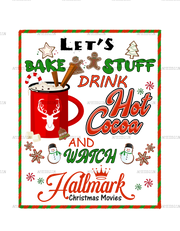 Lets Bake Stuff Hallmark DTF Transfer