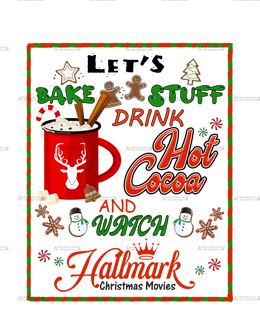 Lets Bake Stuff Hallmark DTF Transfer