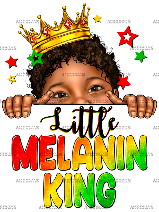 Little Melanin King Juneteenth DTF Transfer