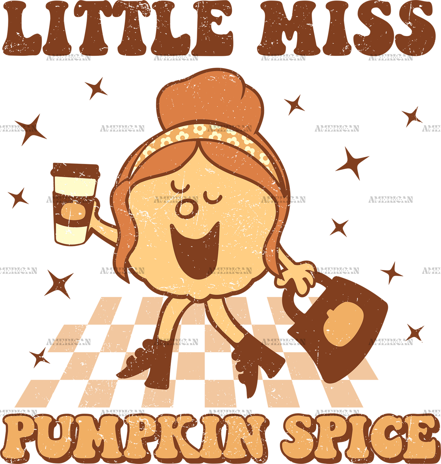 Little Miss Pumpkin Spice DTF Transfer