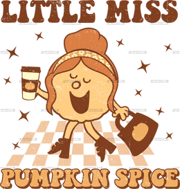 Little Miss Pumpkin Spice DTF Transfer