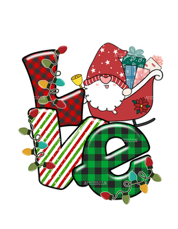 Love Christmas DTF Transfer