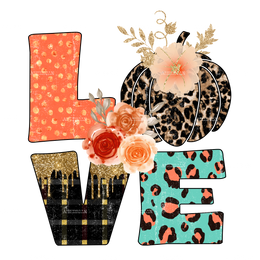 Love Fall-1 DTF Transfer