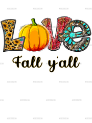 Love Fall yall pumpkin DTF Transfer
