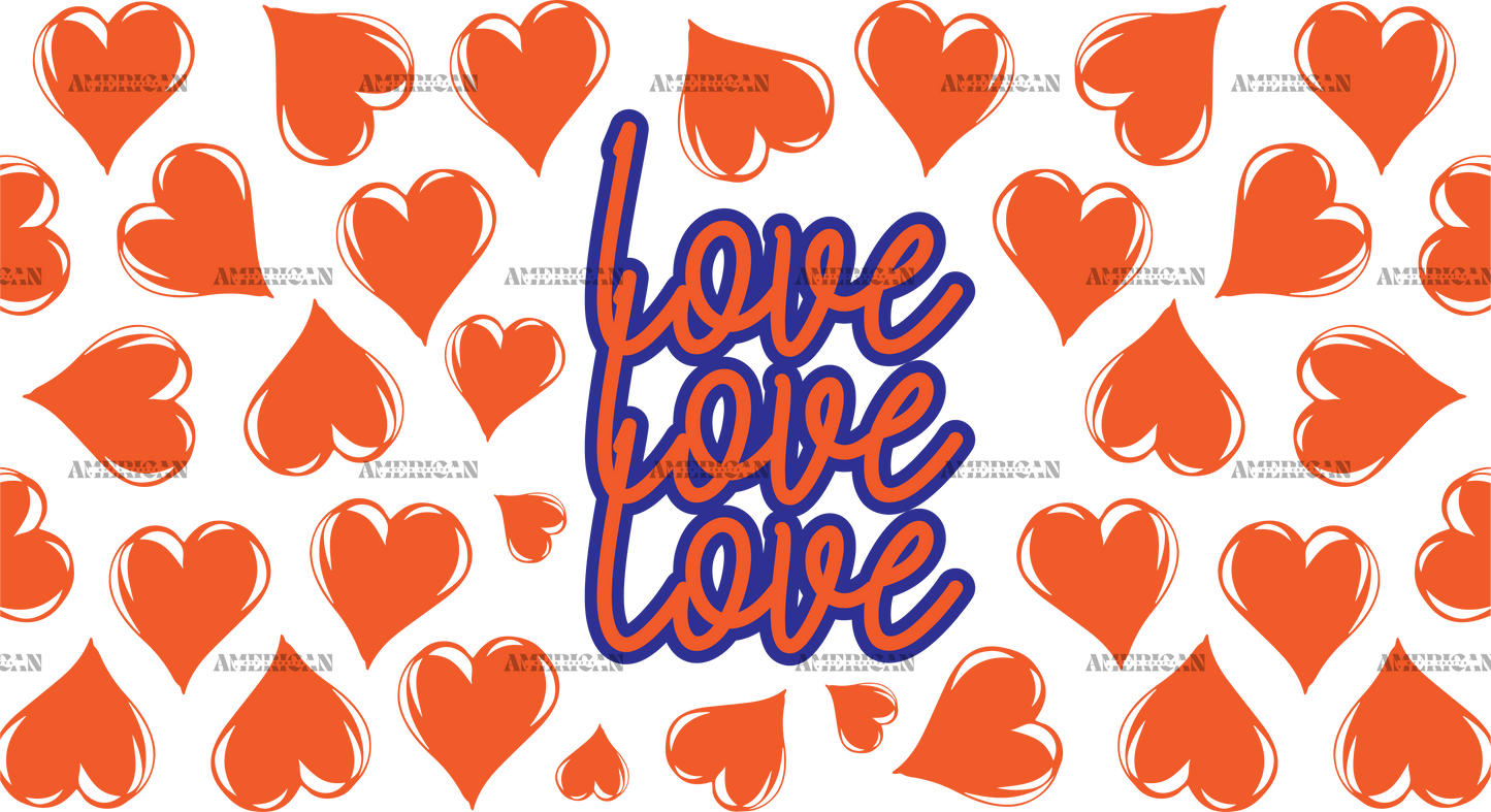 Love Orange-1 UV DTF Transfer