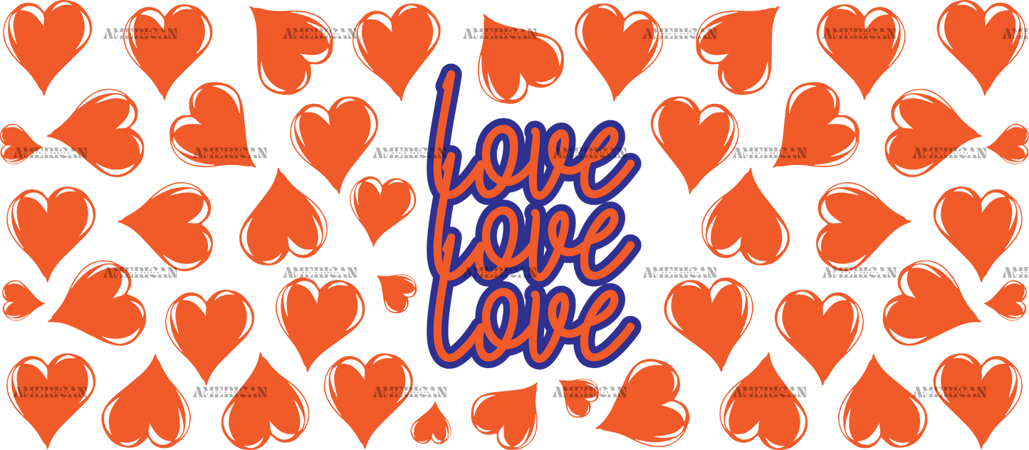 Love Orange-2 UV DTF Transfer