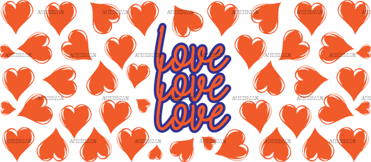 Love Orange-2 UV DTF Transfer