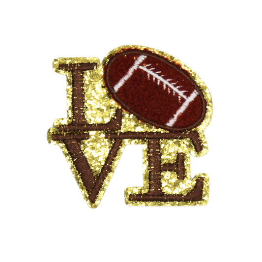 Love Football Patch (Small/Chenille)