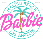 Malibu Beach Barbie DTF Transfer