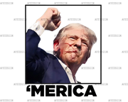 Merica Trump DTF Transfer