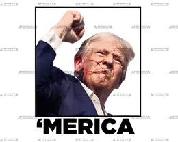 Merica Trump DTF Transfer