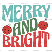 Merry And Bright-12 DTF Transfer