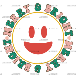 Merry And Bright-13 DTF Transfer