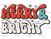 Merry And Bright-15 DTF Transfer