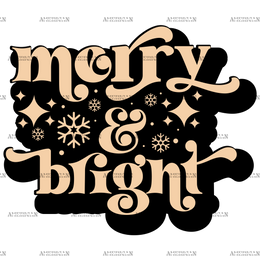 Merry And Bright-17 DTF Transfer