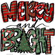 Merry And Bright-4 DTF Transfer