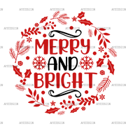 Merry And Bright-6 DTF Transfer