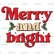 Merry And Bright-7 DTF Transfer