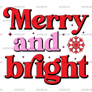 Merry And Bright-8 DTF Transfer