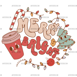 Merry And Bright-9 DTF Transfer