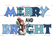 Merry And Bright Winter DTF Transfer