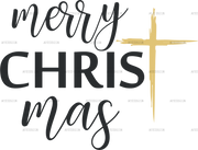 Merry Christ Mas Badge DTF Transfer