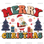 Merry Christmas-12 DTF Transfer