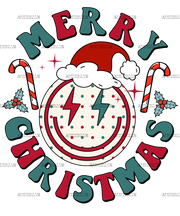 Merry Christmas-4 DTF Transfer