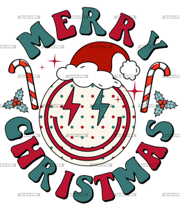 Merry Christmas-4 DTF Transfer