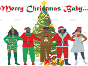Merry Christmas Baby DTF Transfer