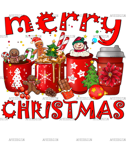 Merry Christmas Coffee-1 DTF Transfer