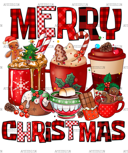 Merry Christmas Coffee-2 DTF Transfer