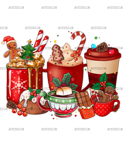 Merry Christmas Coffee-3 DTF Transfer