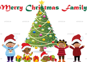 Merry Christmas Family DTF Transfer