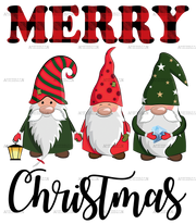 Merry Christmas Gnomies-2 DTF Transfer