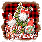 Merry Christmas Gnomies DTF Transfer
