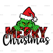 Merry Christmas Grinch DTF Transfer