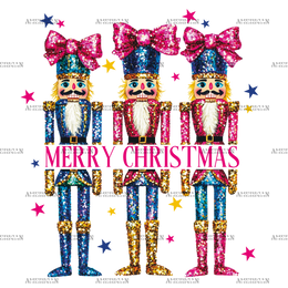 Merry Christmas Nutcracker-3 DTF Transfer