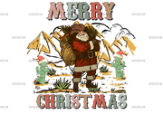 Merry Christmas Santa DTF Transfer