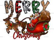 Merry Christmas Santa Claus DTF Transfer
