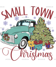 Merry Christmas Small Town Christmas DTF Transfer