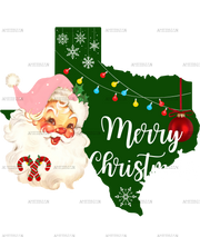 Merry Christmas Texas DTF Transfer