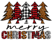 Merry Christmas Tree DTF Transfer