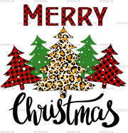 Merry Christmas Trees-2 DTF Transfer